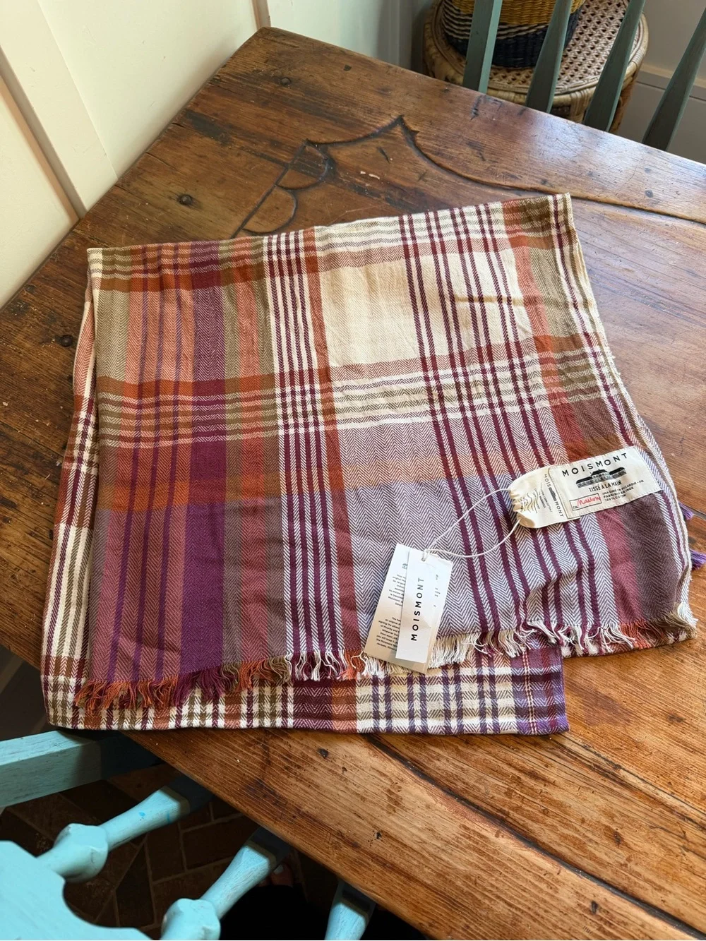 Moismont No. 30 Cotton Throw NWT